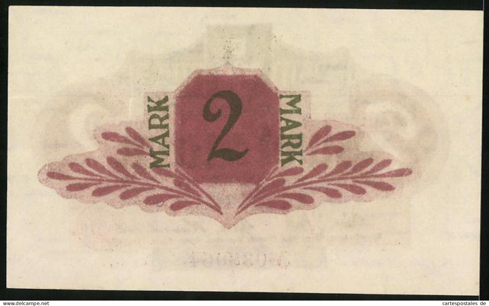 Notgeld Neumünster 1918, 2 Mark, Kontroll-Nr. 038064  - [11] Emissions Locales