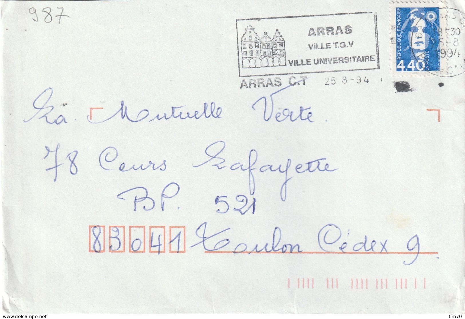 FLAMME  PERMANENTE   / N°  2822  62  ARRAS   C.T. - Maschinenstempel (Sonstige)