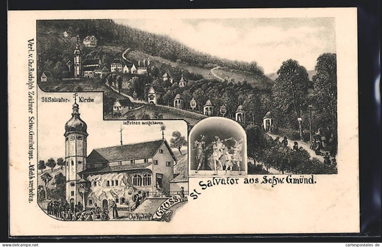 AK Schwäbisch-Gmünd, St. Salvator-Kirche  - Schwäbisch Gmünd