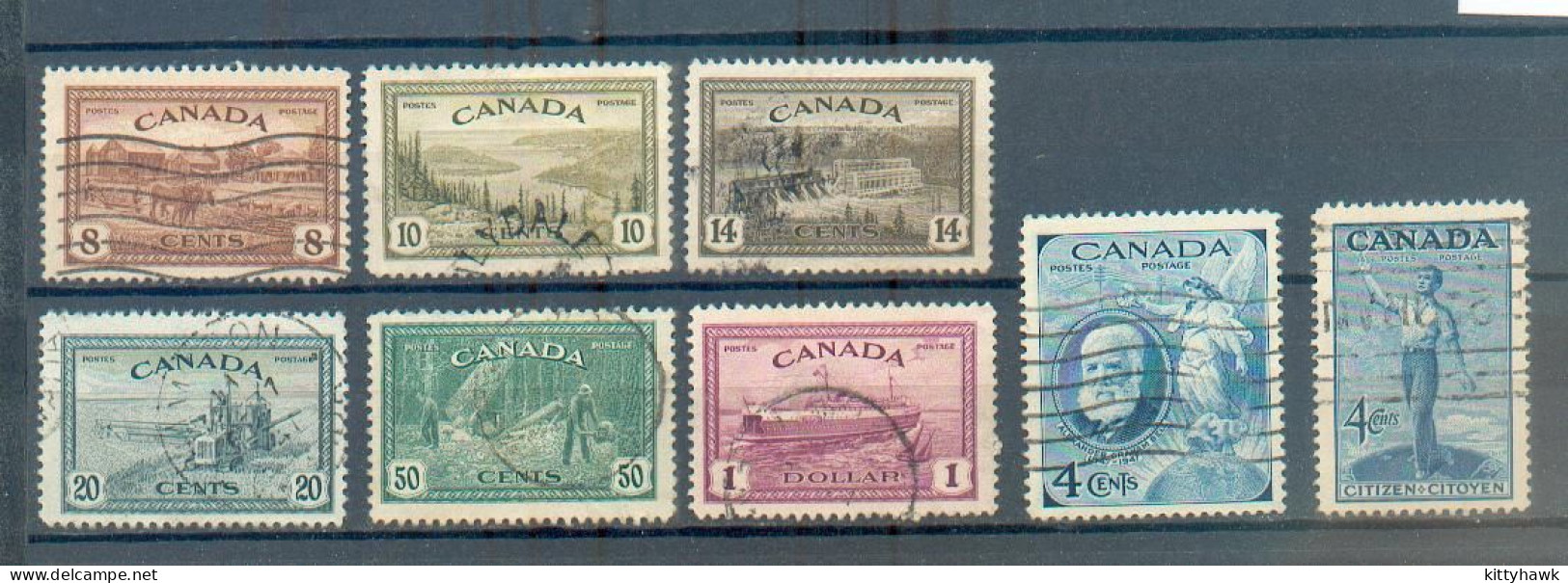 C 182 - CANADA - YT 219 à 226  ° Obli - Used Stamps