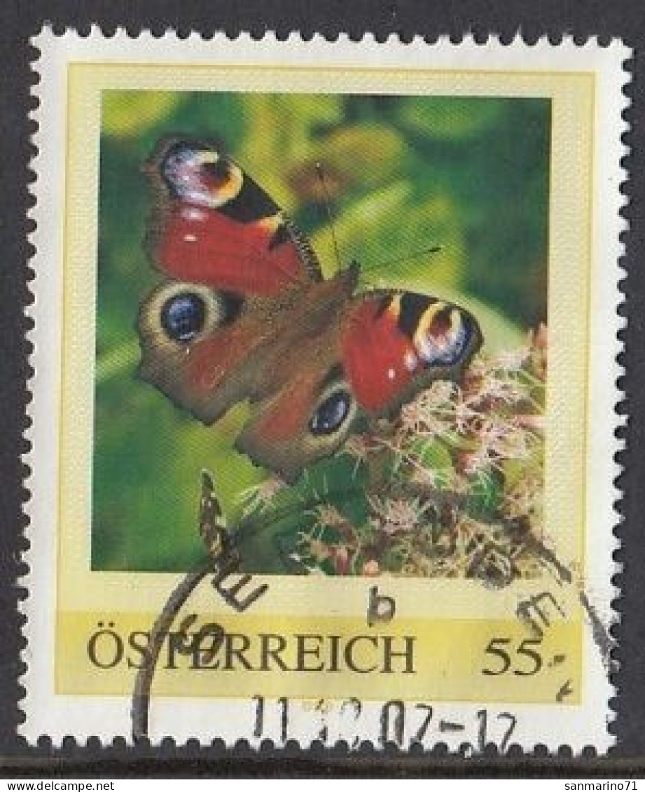 AUSTRIA 66,personal,used,hinged,butterflies - Personnalized Stamps