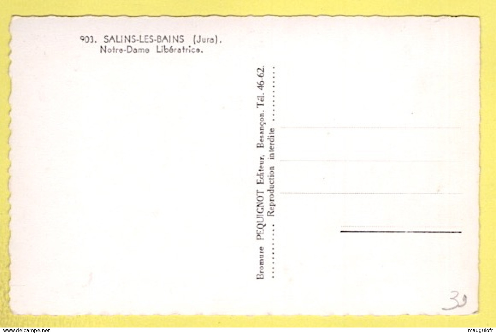 39 JURA / SALINS-LES-BAINS / NOTRE-DAME LIBÉRATRICE - Sonstige & Ohne Zuordnung