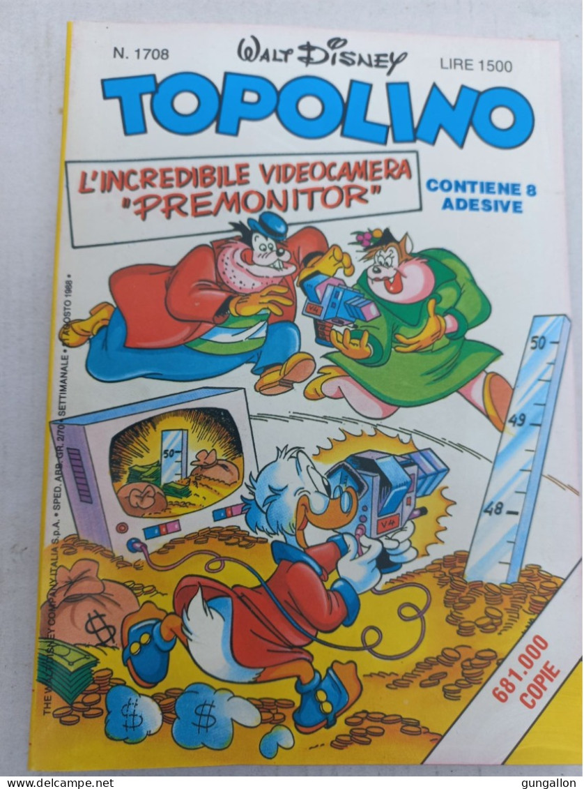 Topolino (Mondadori 1988) N. 1708 - Disney