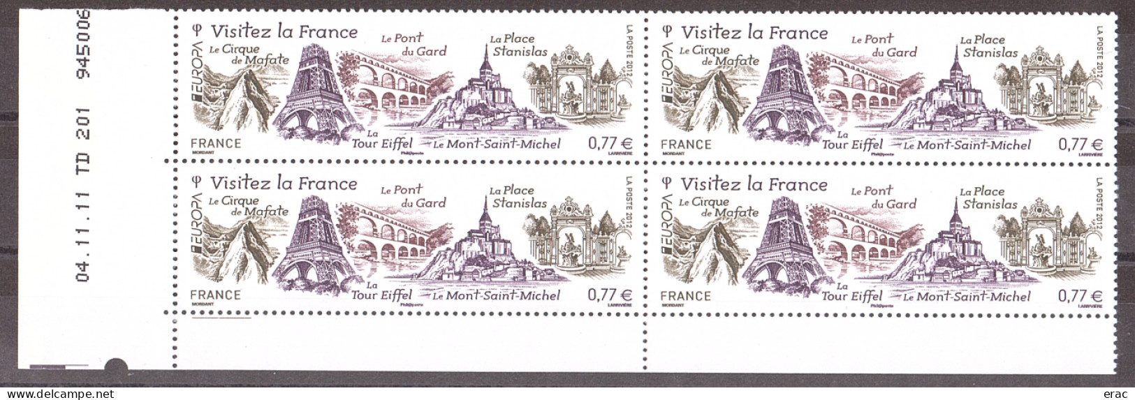 France - Coin Daté 04.11.11 Du N° 4661 - Neuf ** - Europa - Visitez La France - 2010-2019