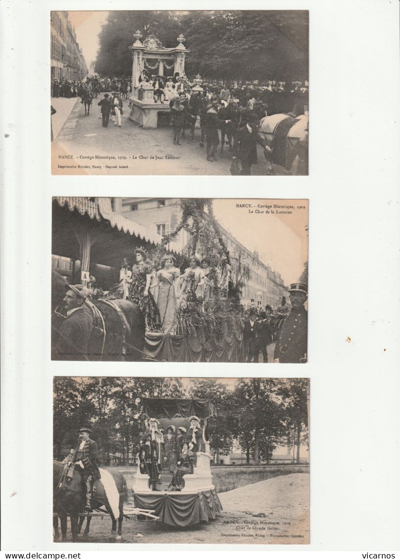 CP 54 NANCY Cortege Historique 1909 Serie De 16 Cartes - 5 - 99 Cartes