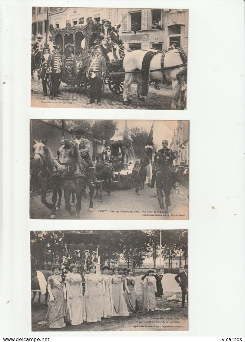 CP 54 NANCY Cortege Historique 1909 Serie De 16 Cartes - 5 - 99 Postcards