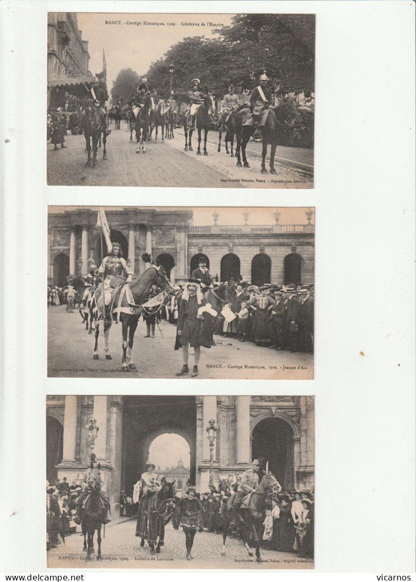 CP 54 NANCY Cortege Historique 1909 Serie De 16 Cartes - 5 - 99 Postcards