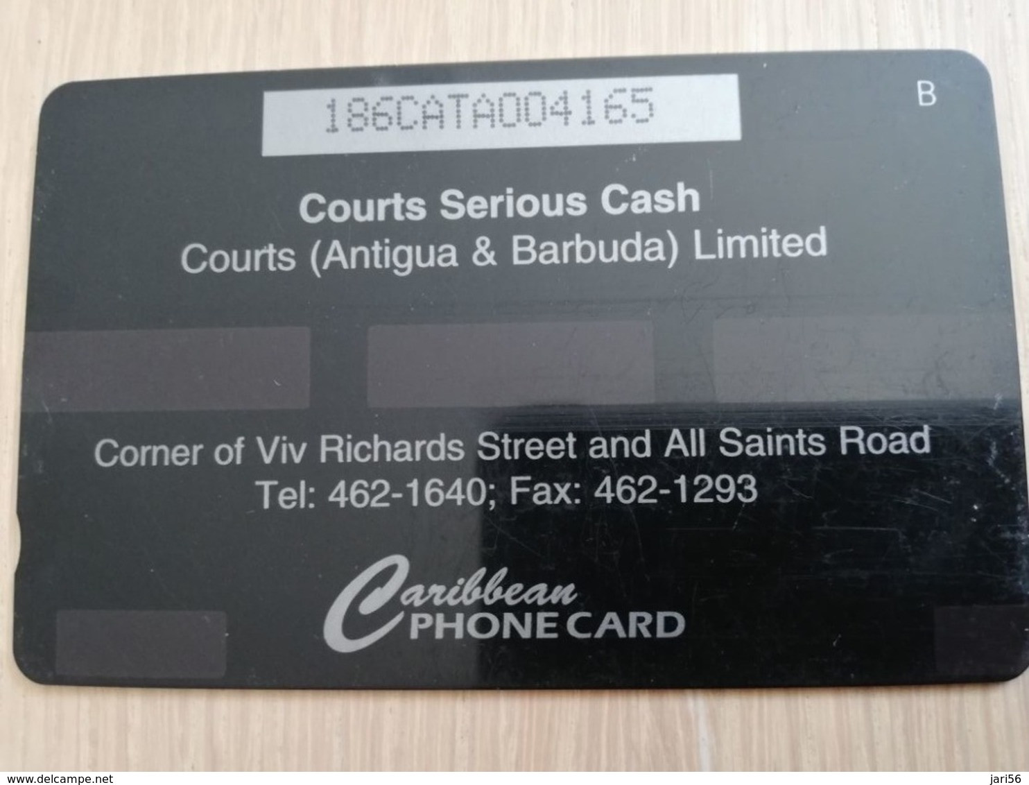 ANTIGUA & BARBUDA $ 10  COURTS SERIOUS CASH     ANT-186A  CONTROL NR: 186CATA     NEW C&W LOGO **2592** - Antigua And Barbuda