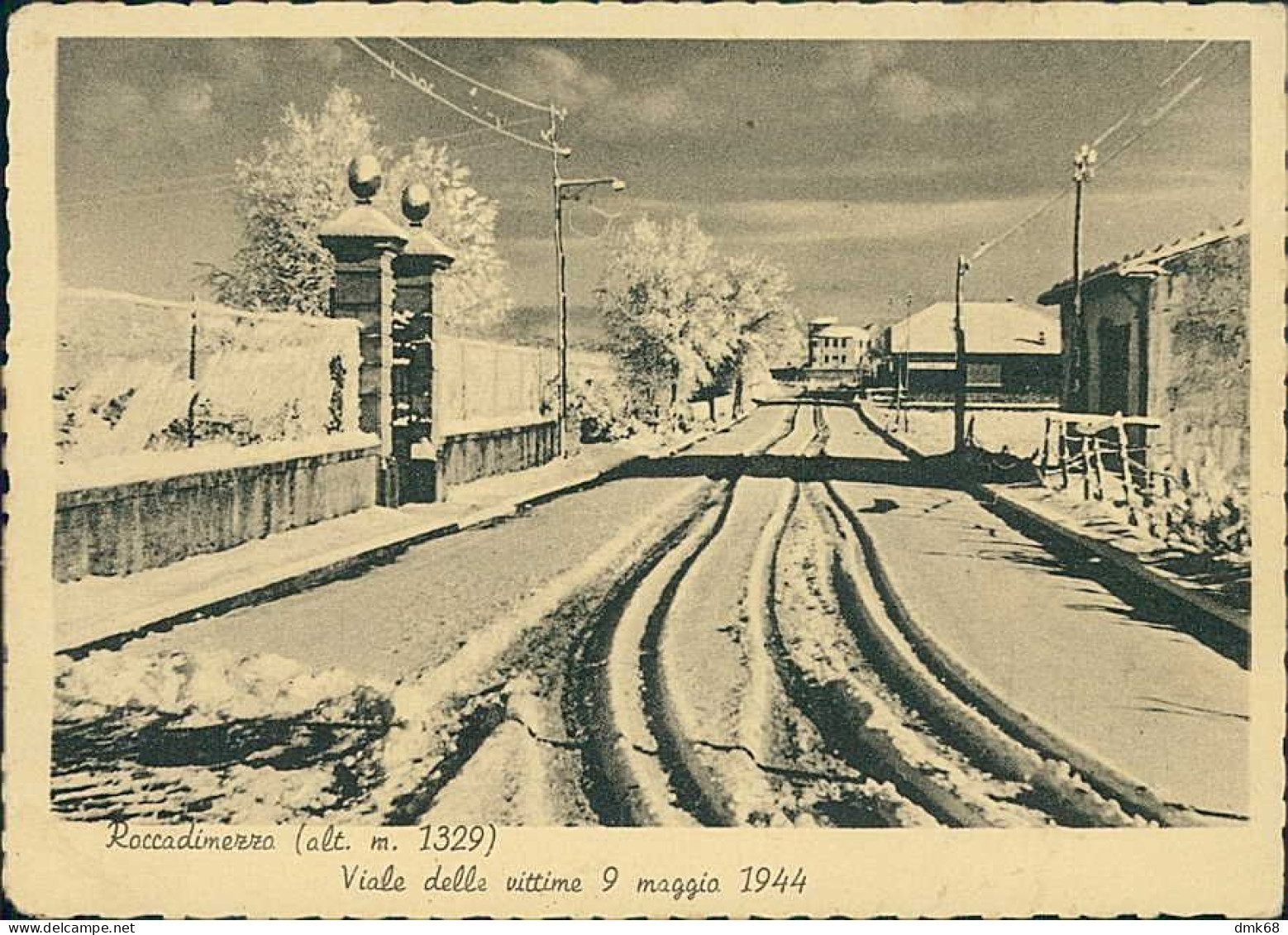 ROCCA DI MEZZO ( L'AQUILA ) VIALE DELLE VITTIME 9 ,AGGIO 1944 - EDIZIONE BERRETTA - SPEDITA - 1950s (20700) - L'Aquila