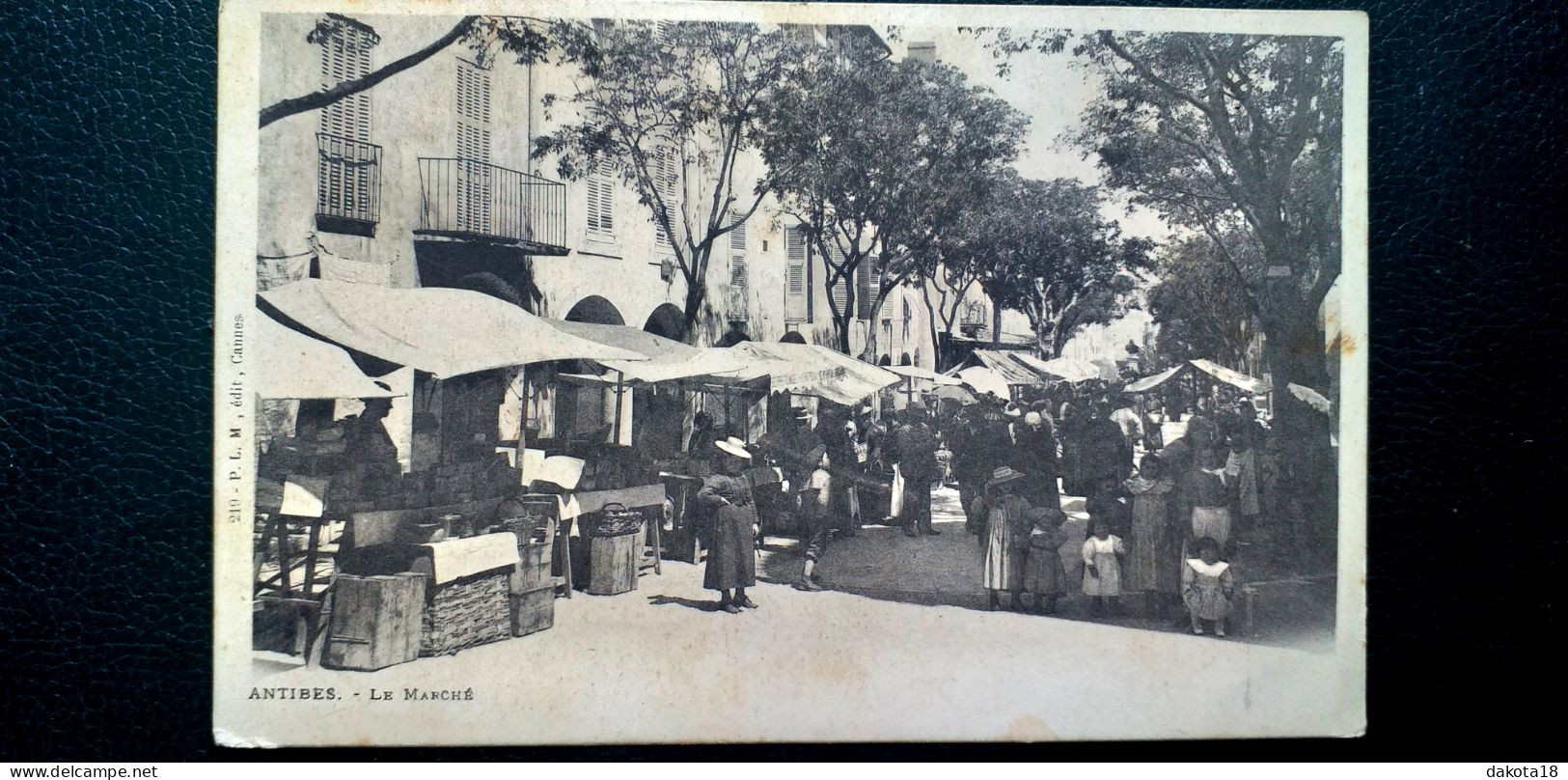 06 ,  Antibes ,le Marché  Début 1900.......beau Plan - Autres & Non Classés