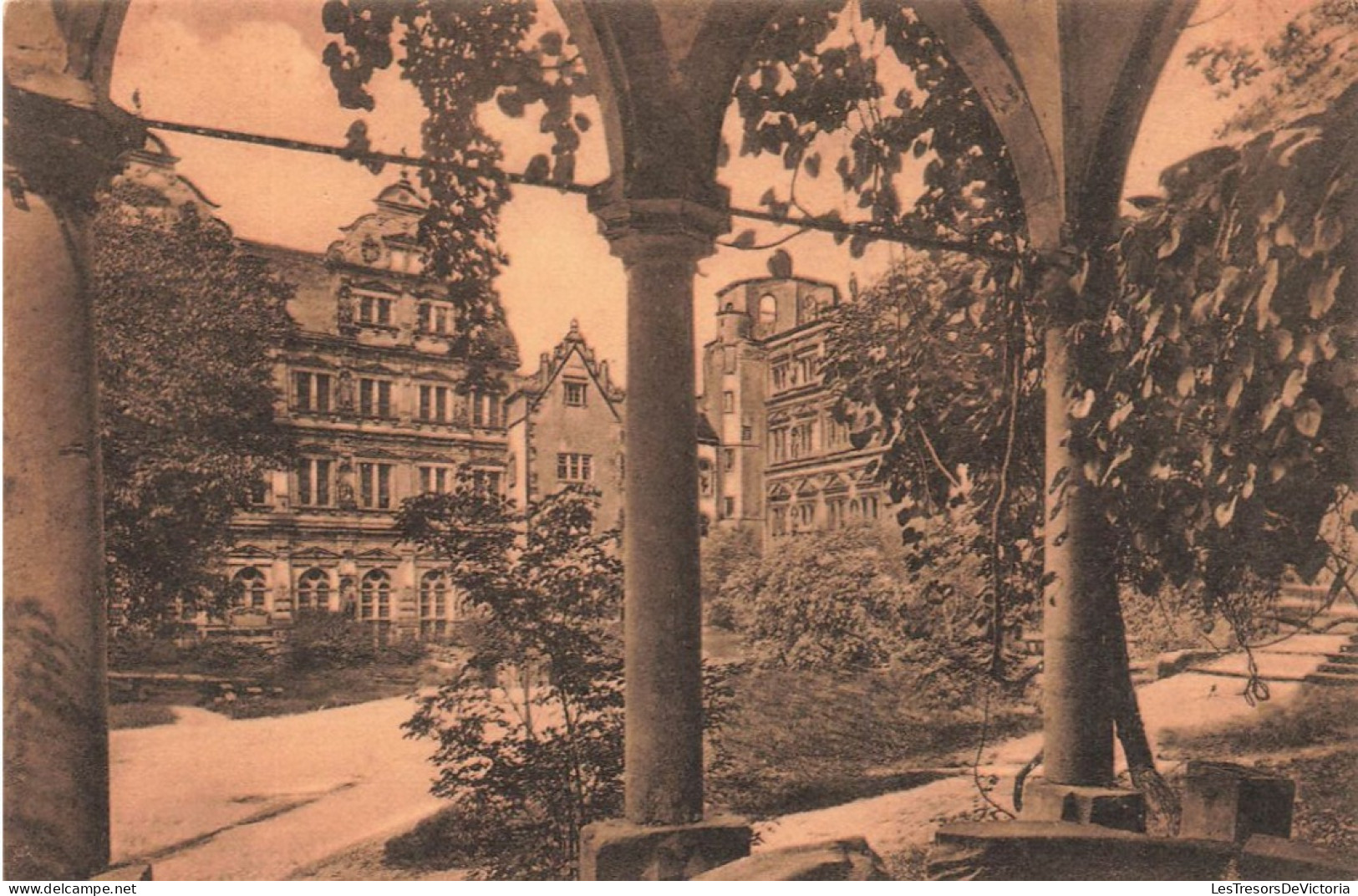ALLEMAGNE - Heidelberg - Partie Aus Dem Heldelberger Schlosshof Von Der Brunnenhalle Gesehen - Carte Postale Ancienne - Heidelberg