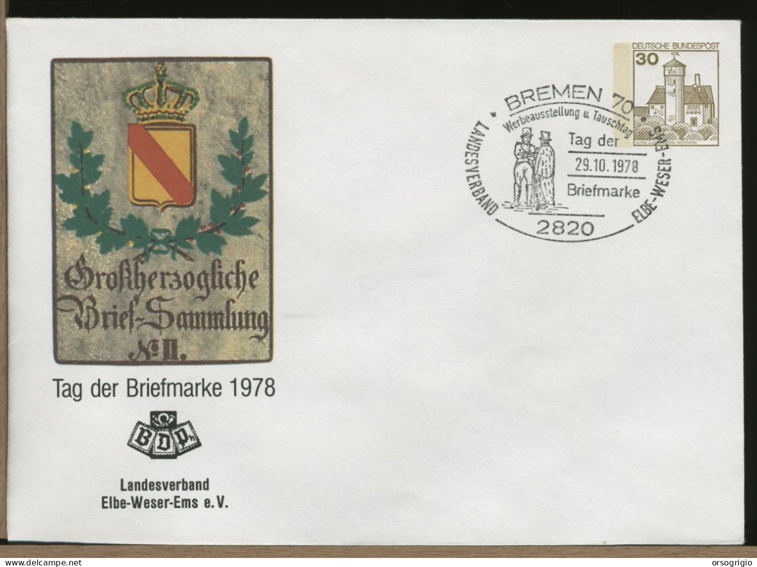 GERMANY - DEUTSCHE - FDC 1978 - TAG DER BRIEFMARKE   N° 3 - 1971-1980