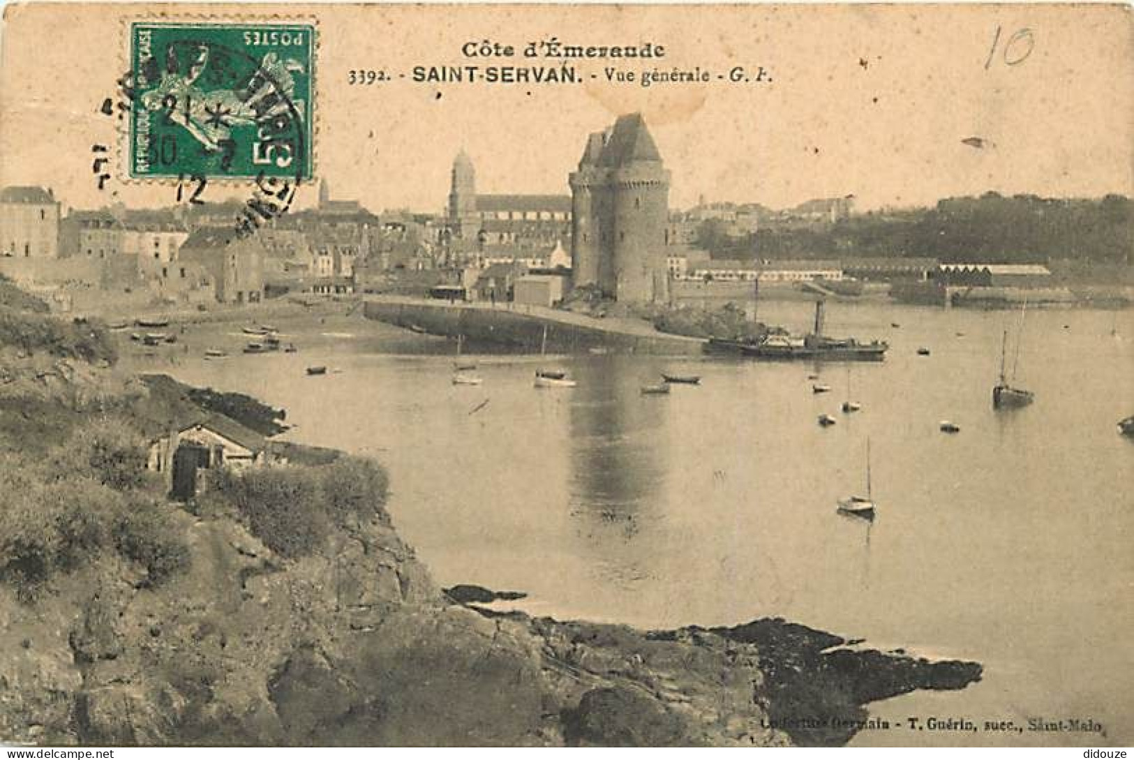 35 - Saint Servan Sur Mer - Vue Générale - Oblitération Ronde De 1912 - CPA - Voir Scans Recto-Verso - Saint Servan