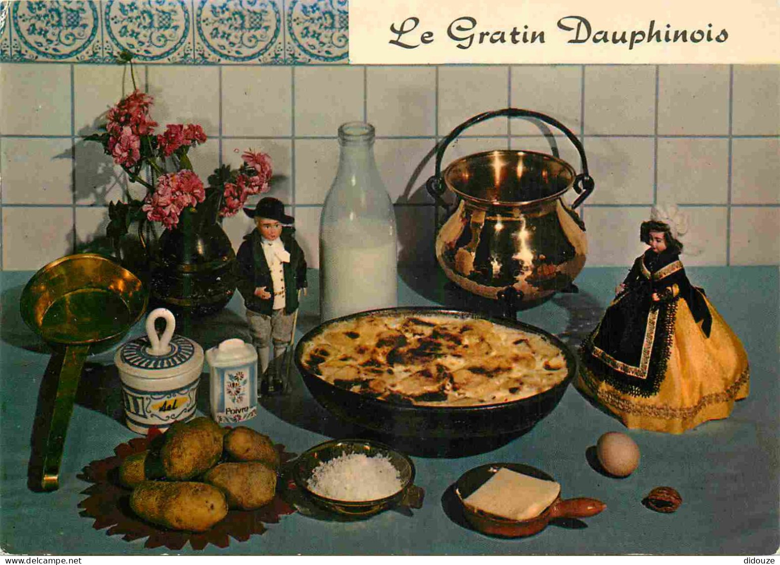 Recettes De Cuisine - Gratin Dauphinois - Poupées - Gastronomie - CPM - Voir Scans Recto-Verso - Recettes (cuisine)