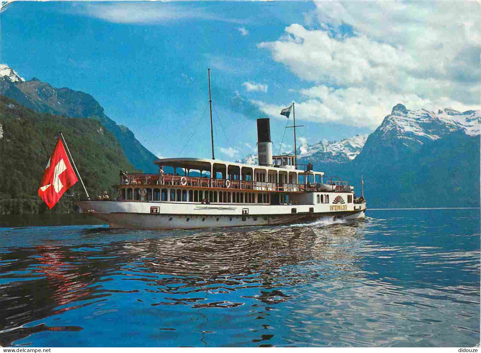 Bateaux - Bateaux Promenade - Vierwaldstattersee Schweiz - Dampfschiff Unterwalden - CPM - Voir Scans Recto-Verso - Sonstige & Ohne Zuordnung