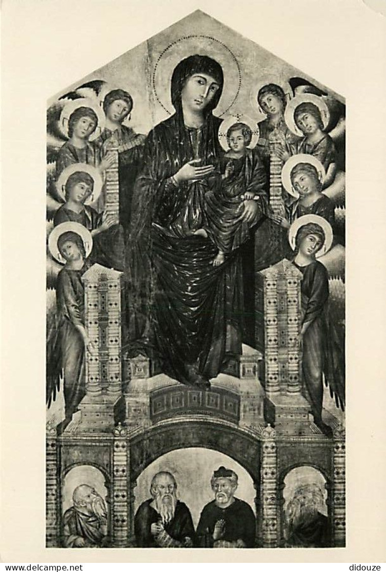 Art - Peinture Religieuse - Cimabue - La Vergine Col Figlio - La Vierge Avec Son Fils - Firenze Galleria Uffizi - CPM -  - Tableaux, Vitraux Et Statues