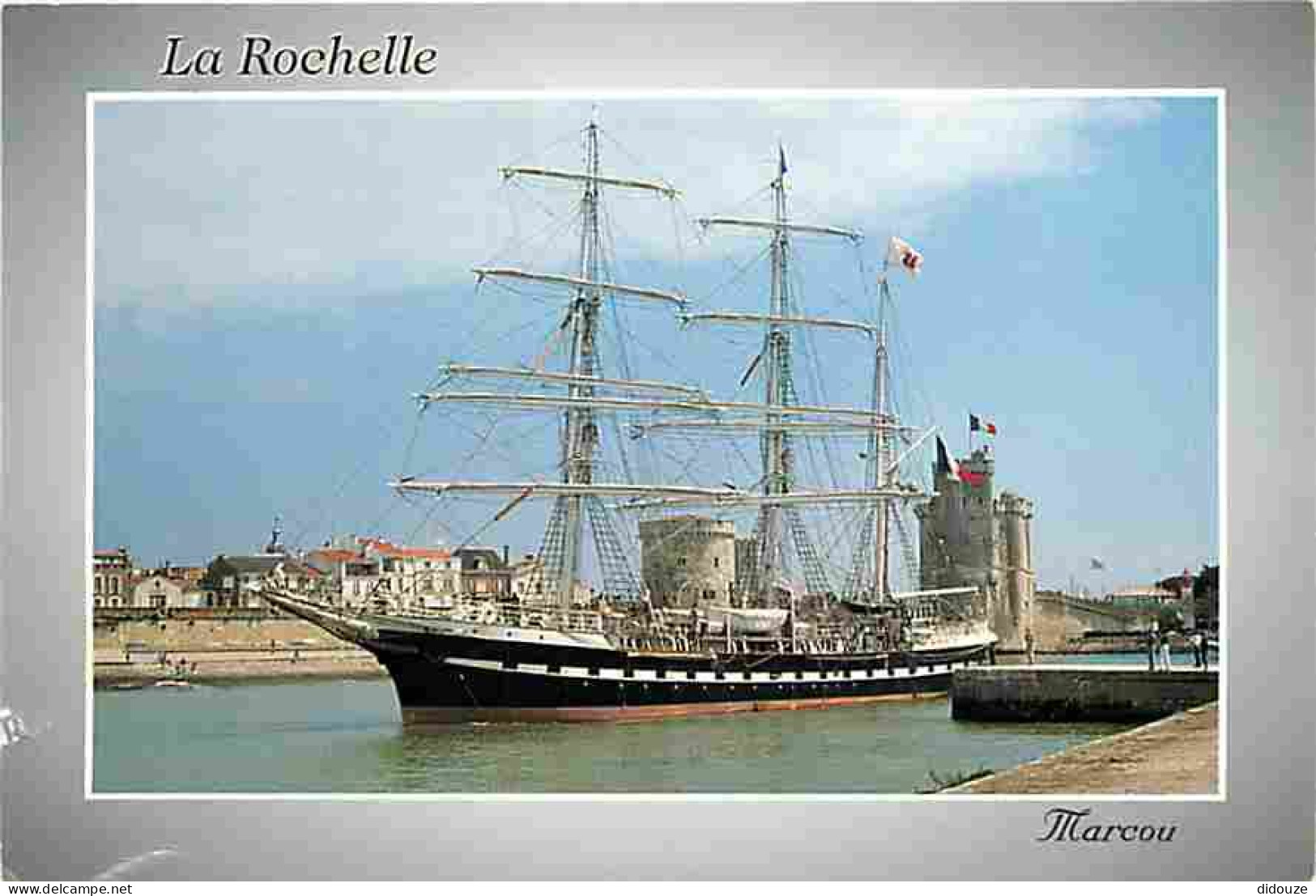 Bateaux - Voiliers - La Rochelle - Trois Mâts Le Belem Devant Les Tours Saint Nicolas Et De La Chaine - CPM - Voir Scans - Segelboote