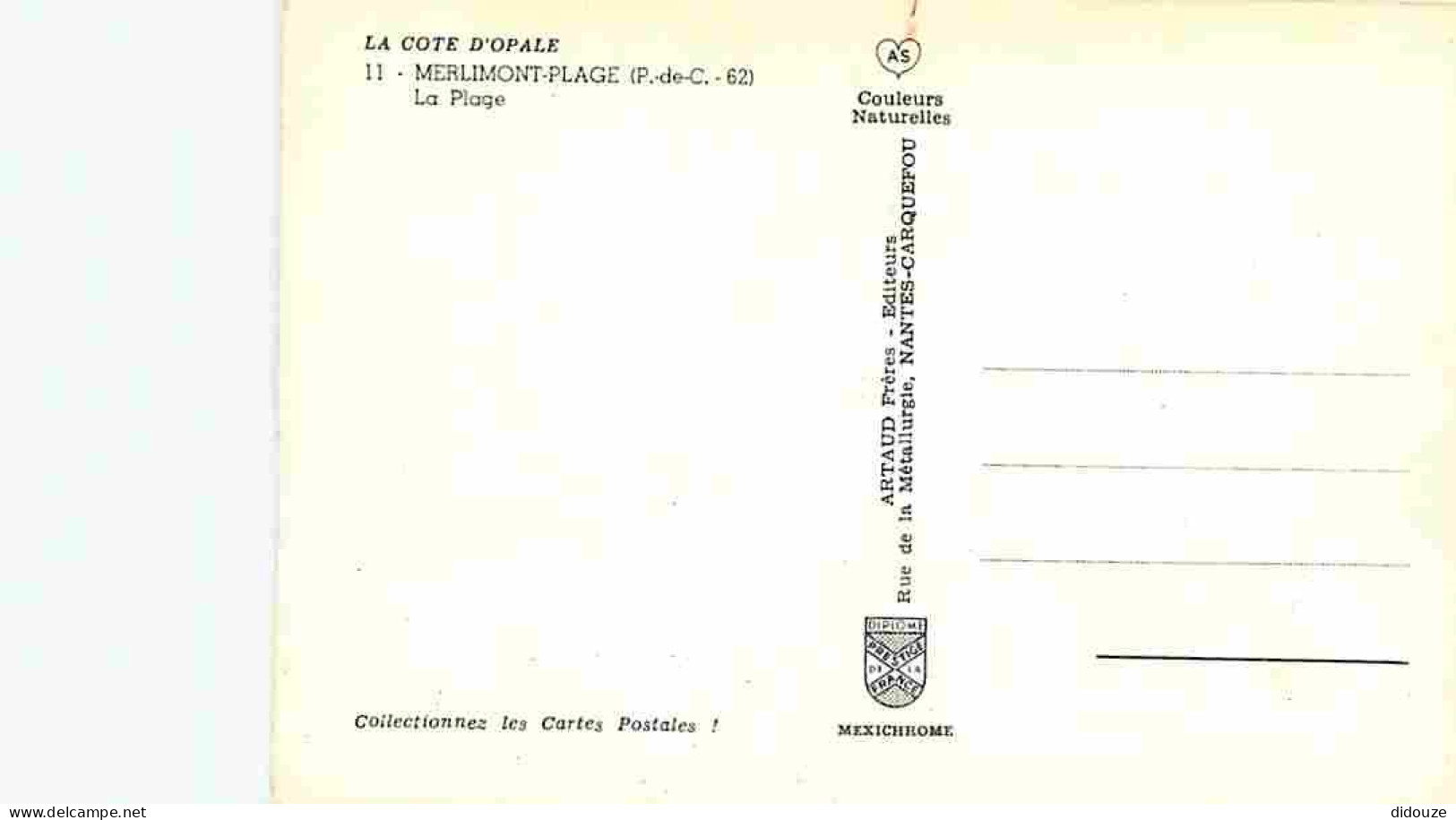 62 - Merlimont - La Plage - Carte Neuve - CPM - Voir Scans Recto-Verso - Other & Unclassified