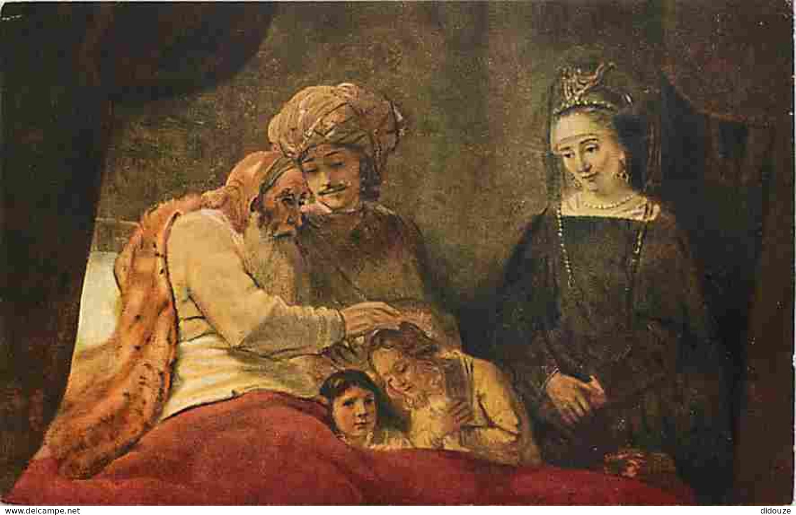 Art - Peinture - Rembrandt Harmensz Van Rijn - La Bénédiction De Jacques - CPM - Voir Scans Recto-Verso - Peintures & Tableaux