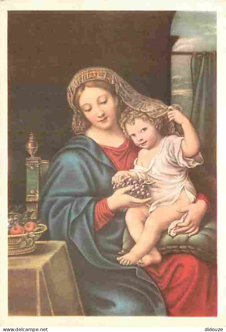 Art - Peinture Religieuse - P Mignard - La Vierge à La Grappe - CPM - Voir Scans Recto-Verso - Tableaux, Vitraux Et Statues