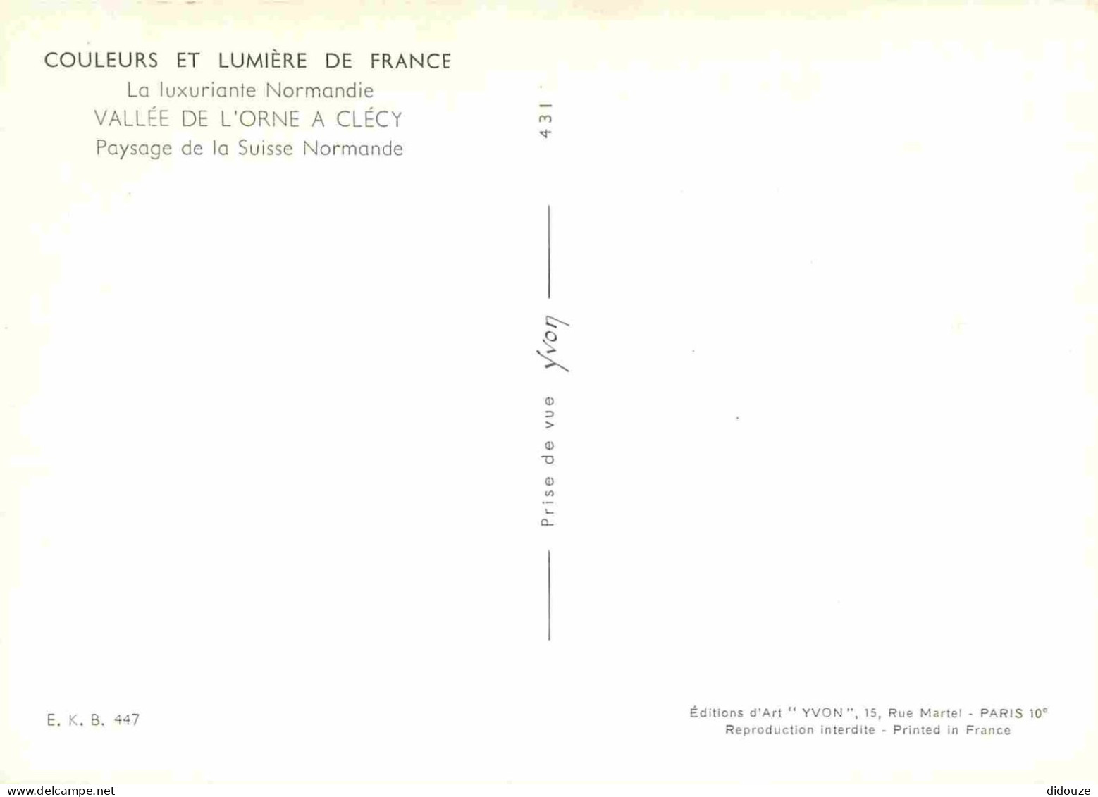 14 - Clécy - Vallée De L'Orne - La Suisse Normande - CPM - Carte Neuve - Voir Scans Recto-Verso - Clécy
