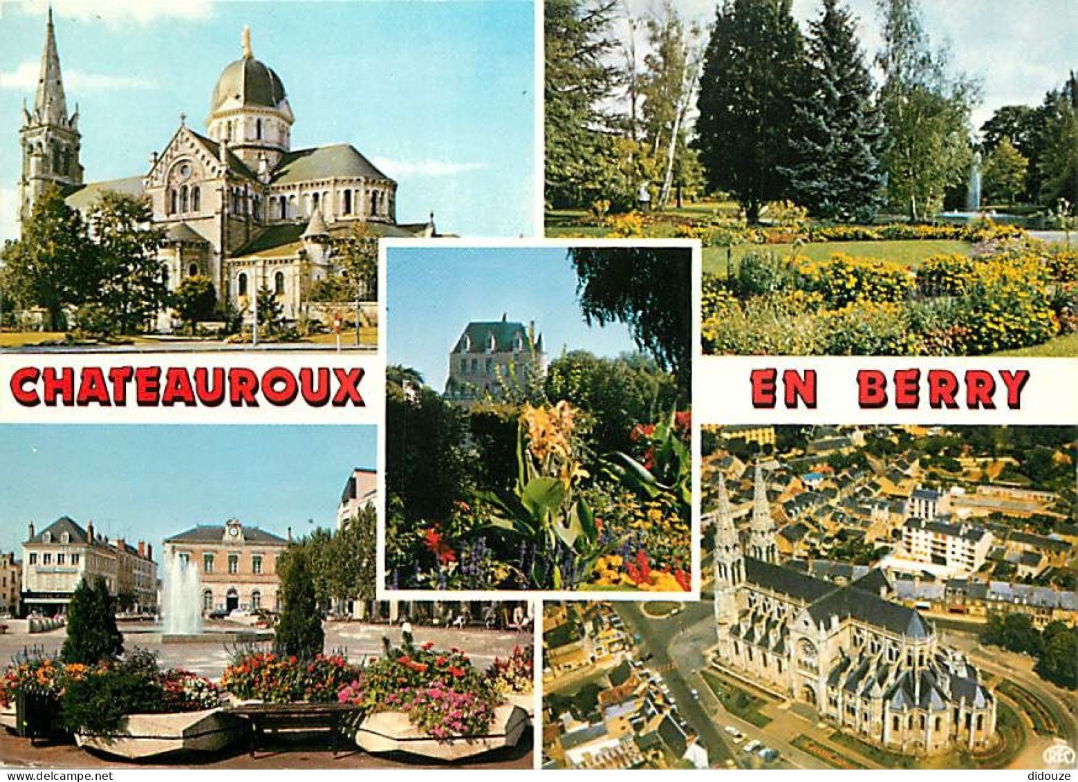 36 - Chateauroux - Multivues - Fleurs - Flamme Postale De Chateauroux - CPM - Voir Scans Recto-Verso - Chateauroux