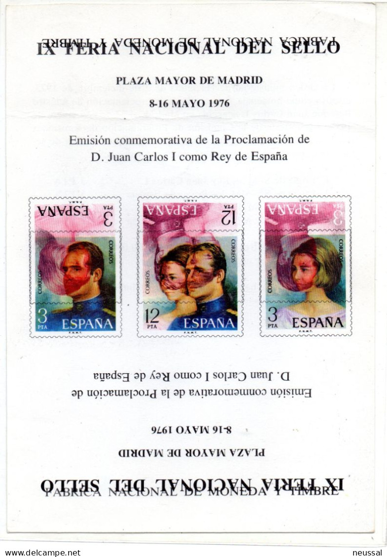 Tarjeta  Feria Nacional Del Sello Con Error De Impresion - Lettres & Documents