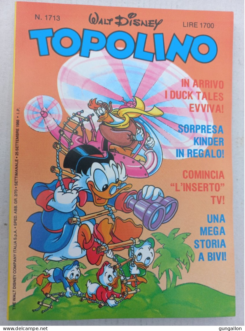 Topolino (Mondadori 1988) N. 1713 - Disney