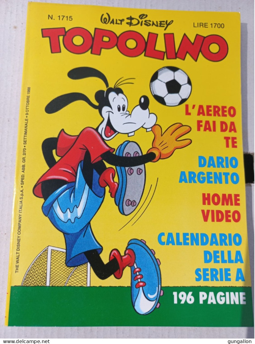 Topolino (Mondadori 1988) N. 1715 - Disney