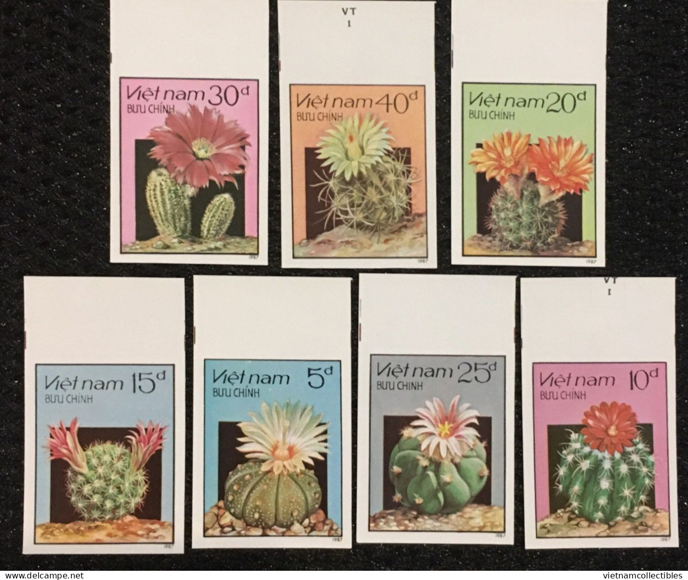 Vietnam Viet Nam MNH Imperf Stamps 1987 : Cacti / Cactus Flowers / Flower (Ms532) - Vietnam