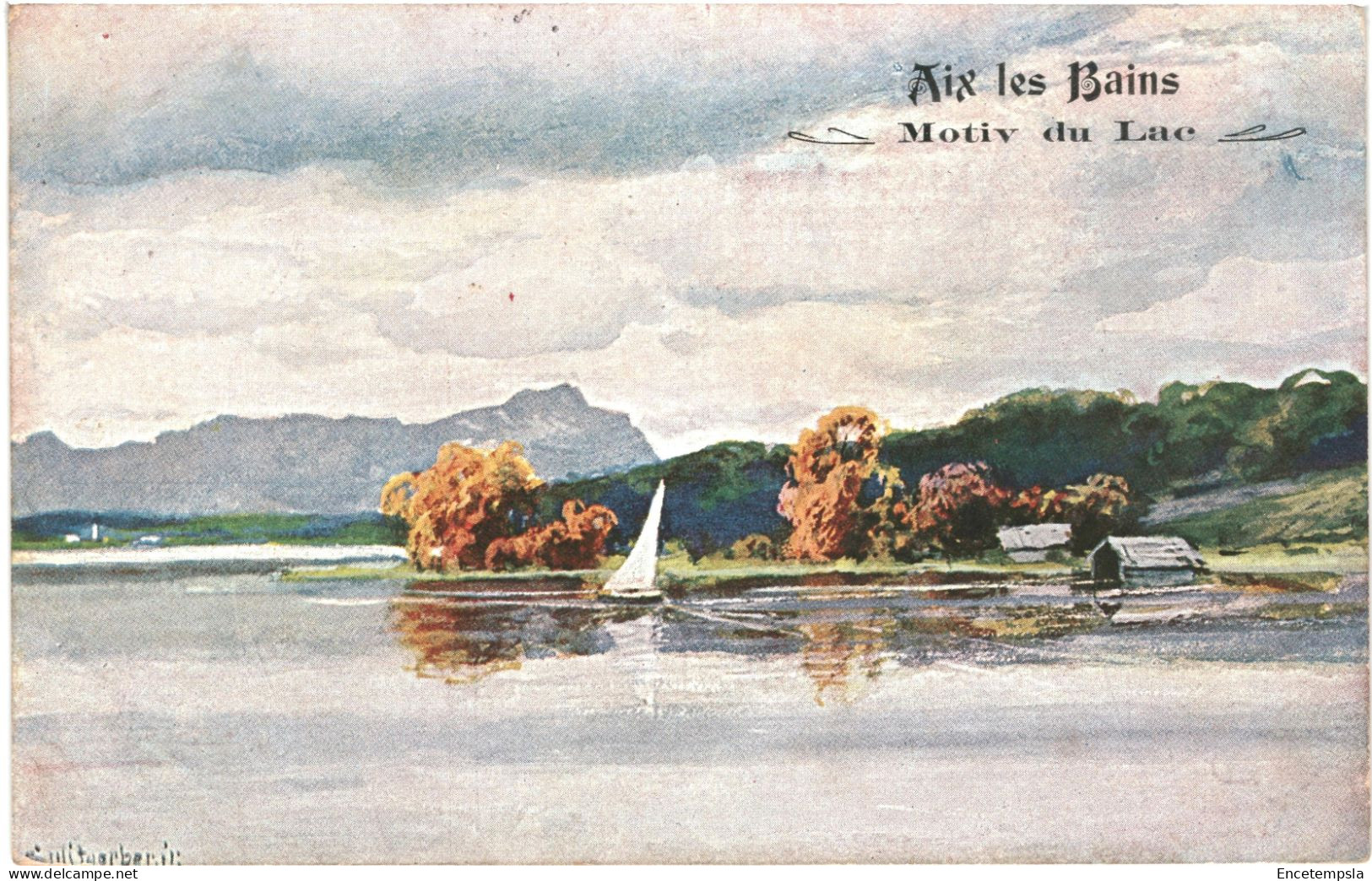 CPA Carte Postale France Aix Les Bains Illustration Du Lac 1904 VM80865 - Aix Les Bains