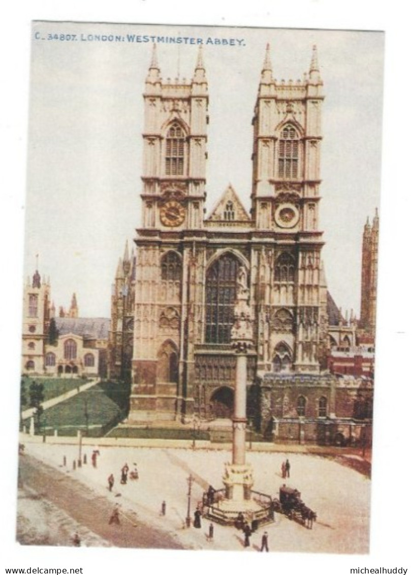 RAIL POSTER UK ON POSTCARD WESTMINSTER ABBEY  CARD NO  RAIL 471 - Equipment