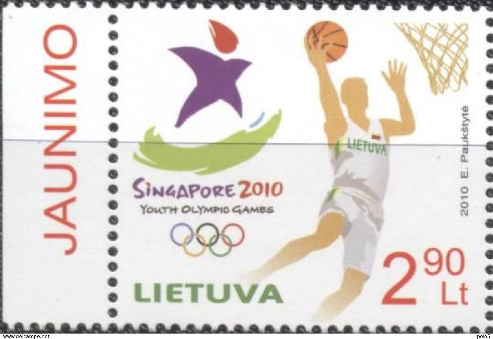 Lituania 2010-Youth Olympic Games Set (1v) - Lituanie