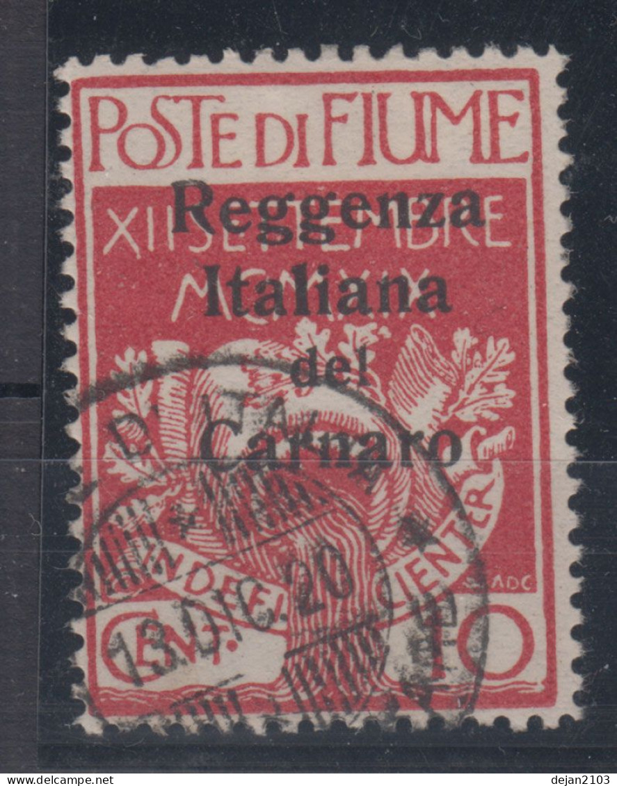 Italy Fiume 10 Cent 1920 USED - Fiume