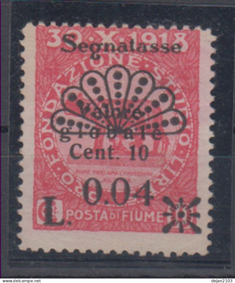 Italy Fiume Mi#16I 1921 MH * - Fiume