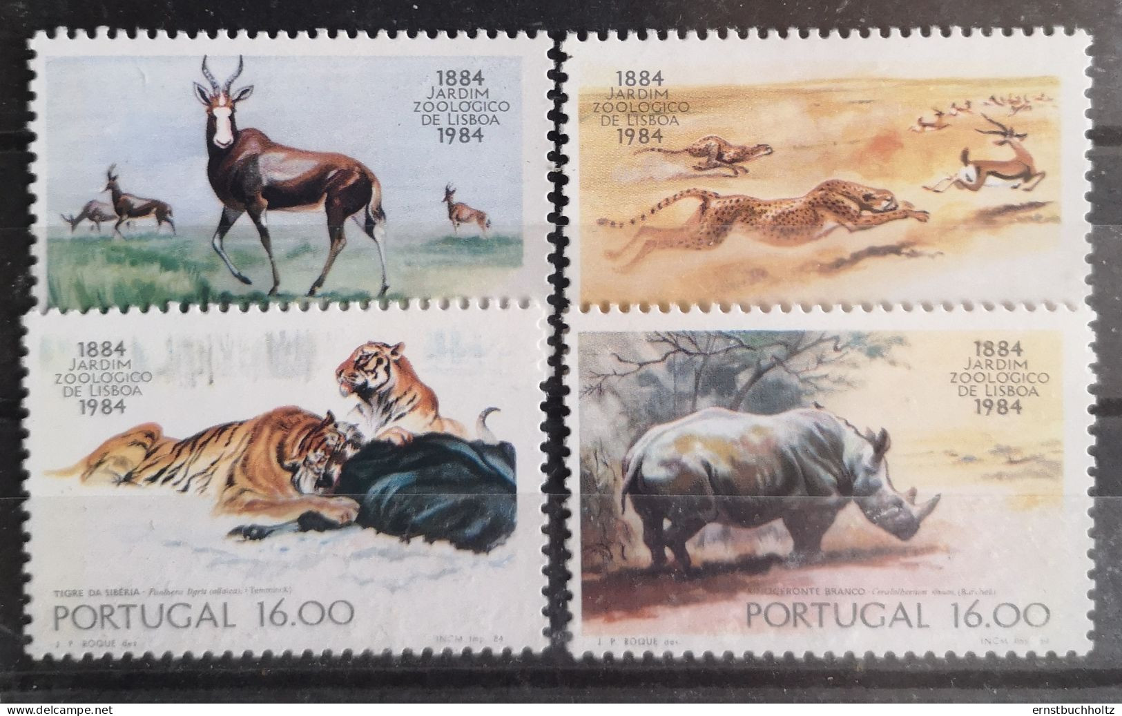 Portugal 1984 Wildlebende Säugetiere Mi 1617/20** - Unused Stamps