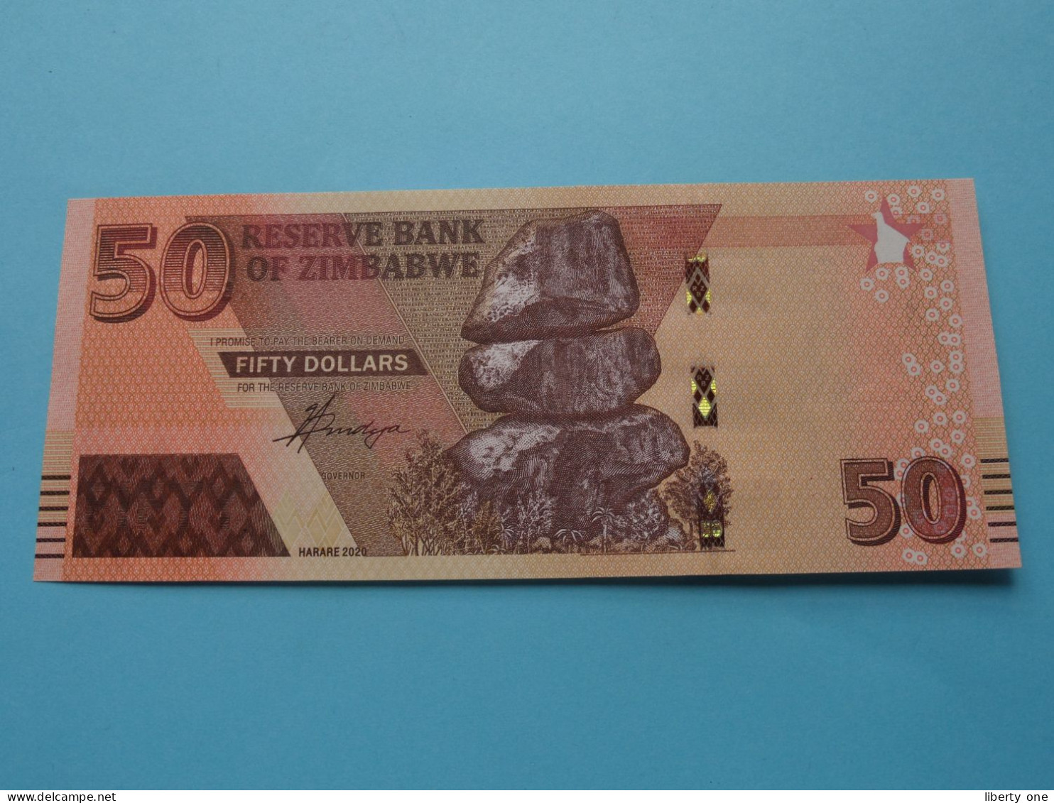 50 - Fifty Dollars - 2020 ( For Grade, Please See Photo ) UNC > ZIMBABWE ! - Zimbabwe