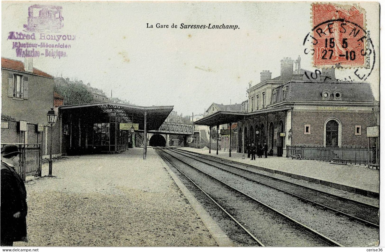 La Gare De Suresnes-Lonchamp Circulée En 1906 - Suresnes