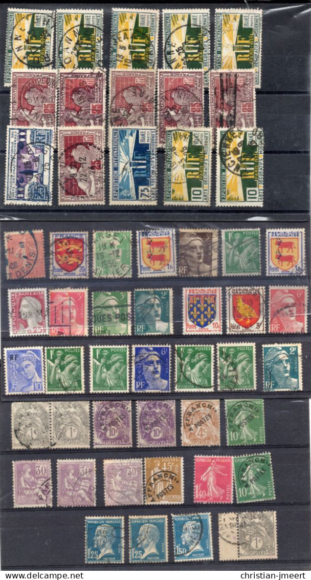 France  52 Timbres Pour Recherches - Collections