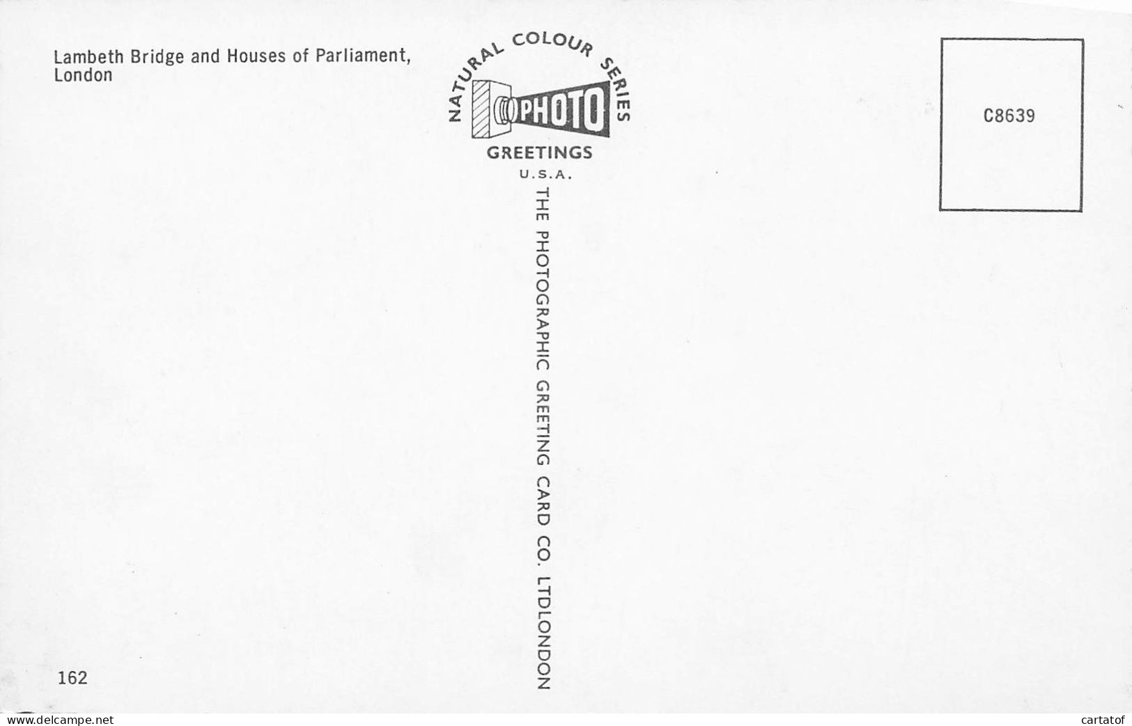 LAMBETH BRIDGE And HOUSES OF PARLIEMENT .  LONDON - Other & Unclassified