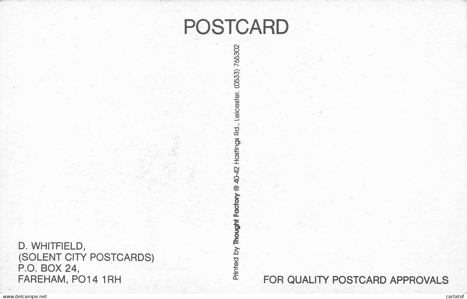 D. WHITFIELD . SOLENT CITY POSTCARDS . - Other & Unclassified