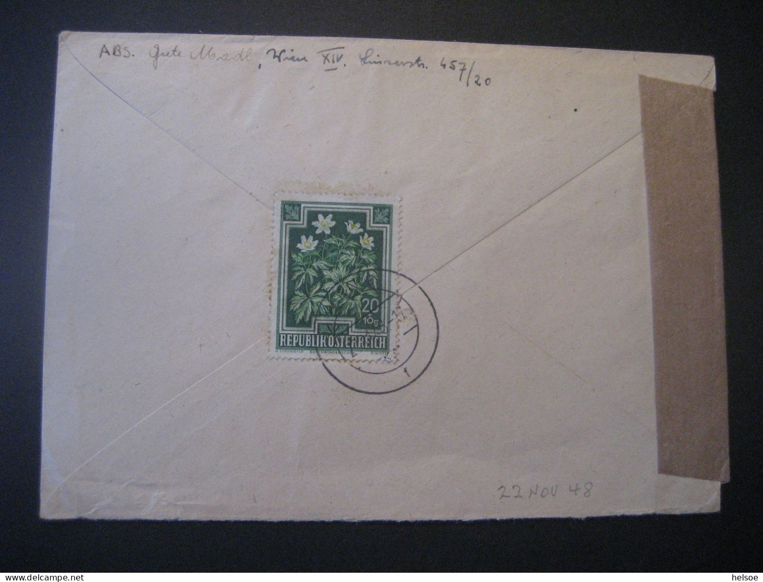 Österreich- Zensur Luftpost-Beleg Gelaufen 1948 Von Wien Nach New York - Lettres & Documents