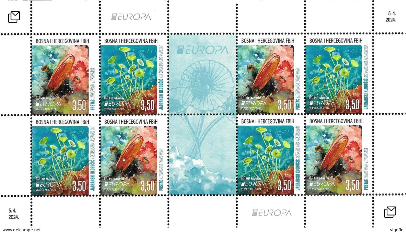 BHHB 2024-04 EUROPA CEPT, BOSNA AND HERZEGOVINA-HERZEGBOSNA CROAT, MS, MNH - 2024