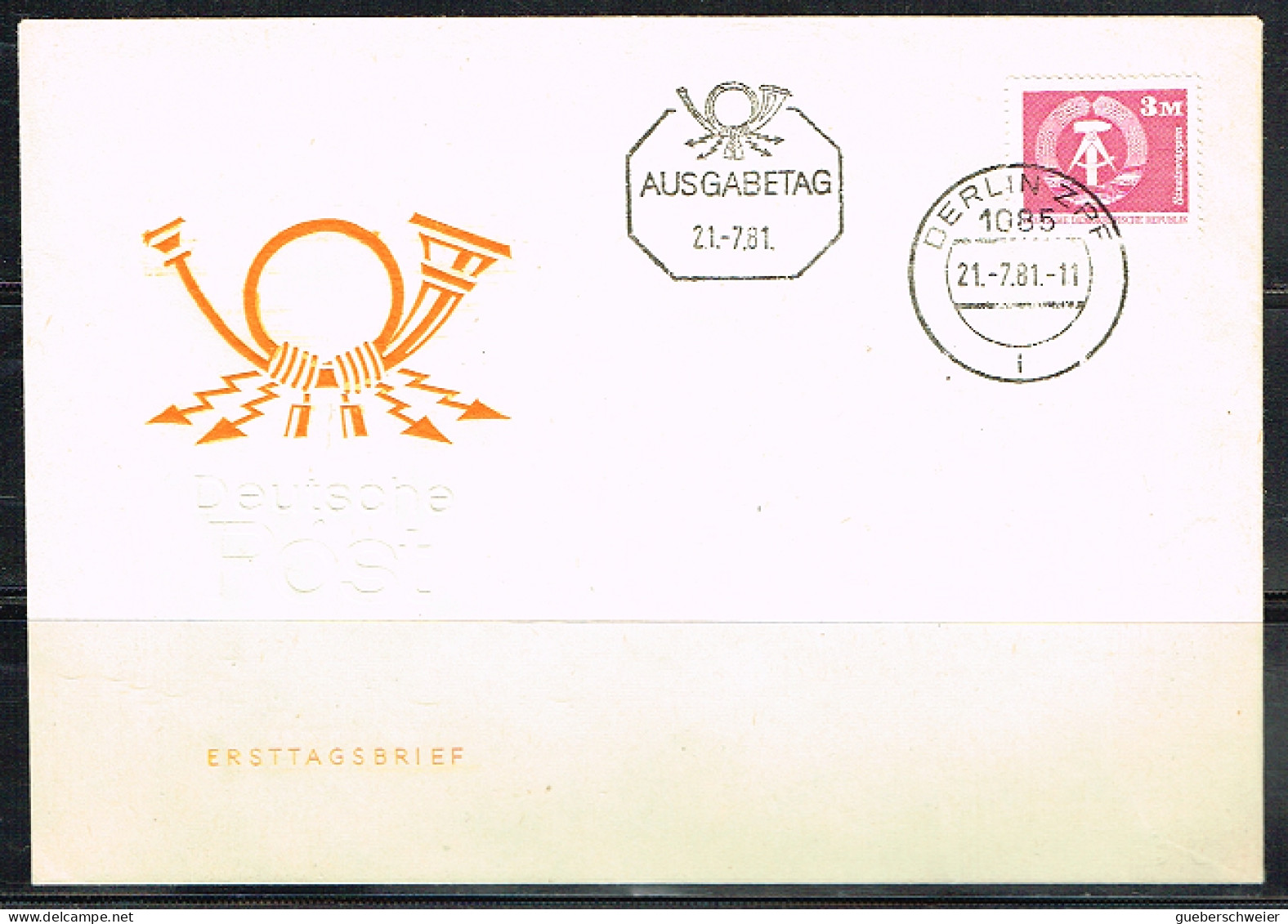 OPT-L53 - ALLEMAGNE DEMOCRATIQUE DDR FDC 1981 - Lettres & Documents