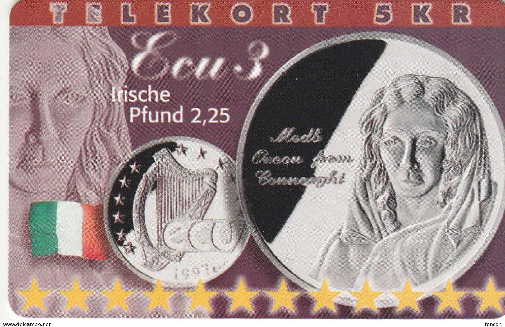 Denmark, P 236, Ecu - Ireland, Mint, Only 800 Issued, 2 Scans.   Please Read - Dänemark