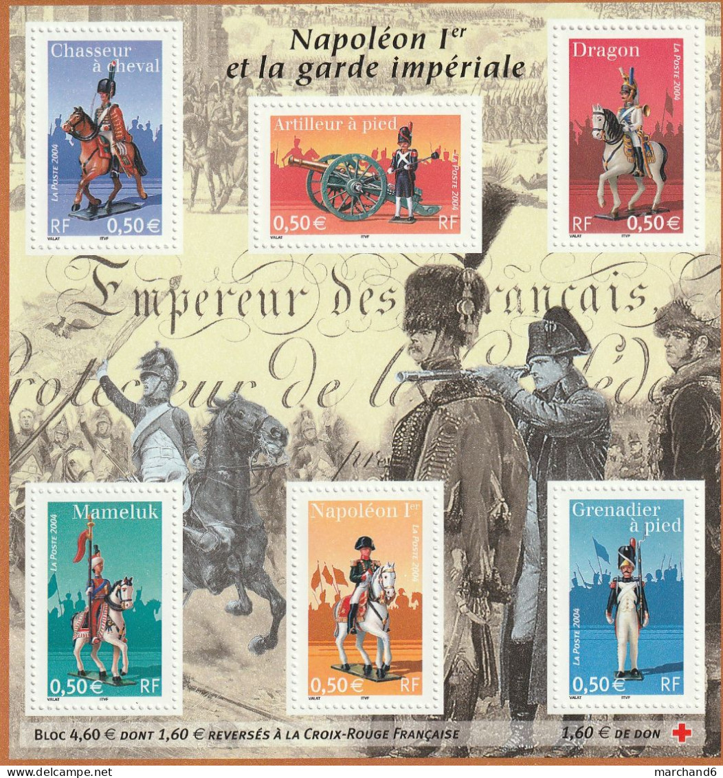 France 2004 Napoléon 1er Et Sa Garde Impérial Bloc Feuillet N°72 Neuf** - Nuevos