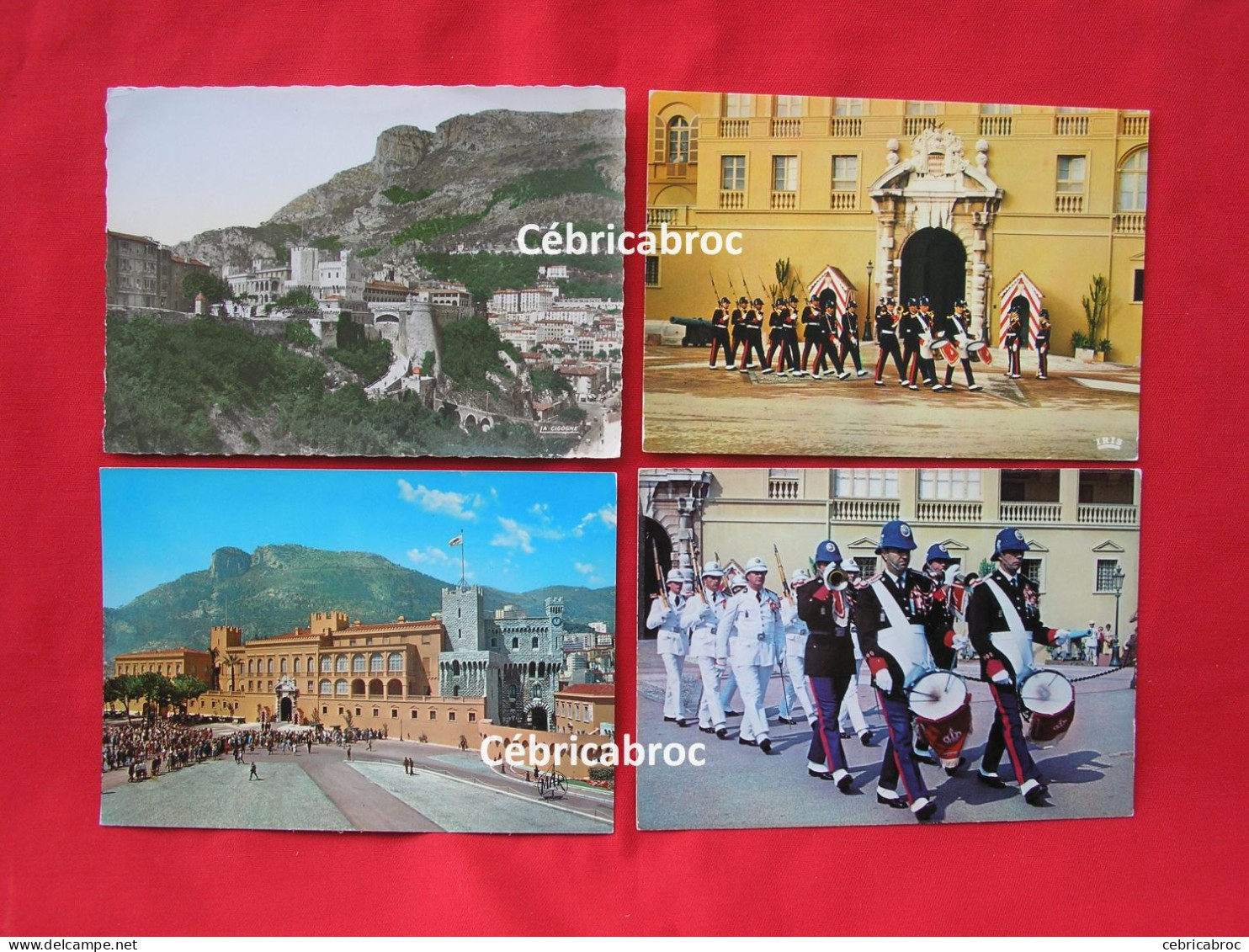 LDB - MONACO - Lot De 4 Cartes (lot 1) - Le Palais Et Relève De La Garde - Collections & Lots