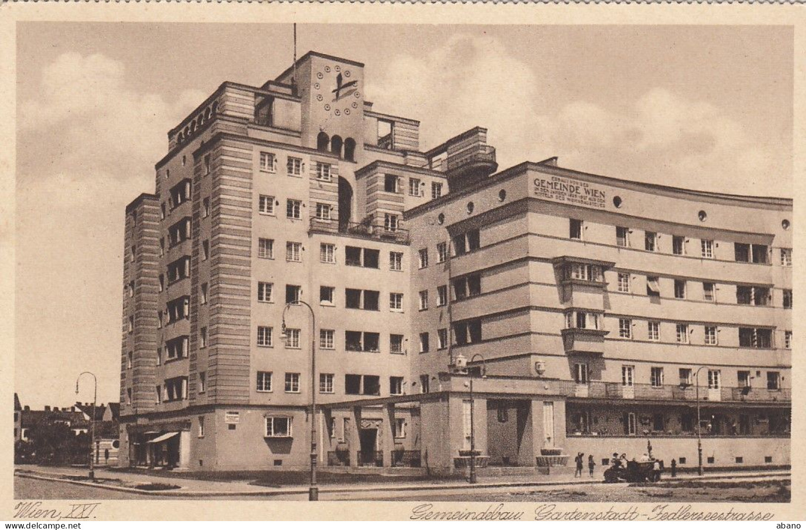 Wien 21. Bezirk Floridsdorf: Jedleseer Straße - Gartenstadt Gemeindebau, 1943 !!! - Andere & Zonder Classificatie