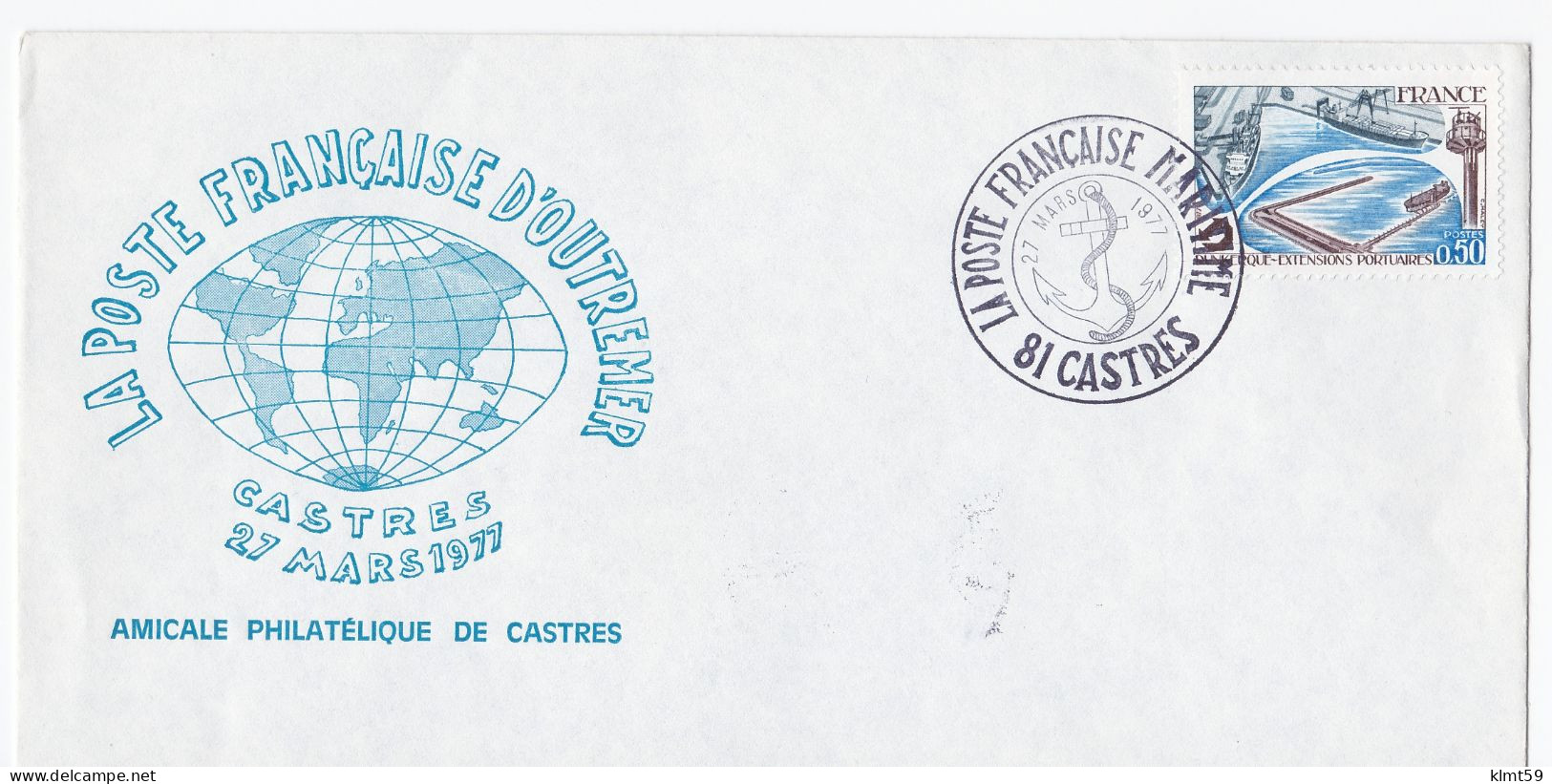 Enveloppe Amicale Philatélique De Castres 1977 - 1961-....