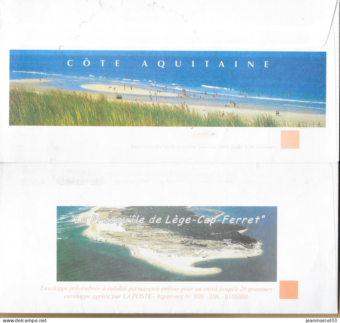 Nelle Aquitaine Entier Luquet Et € Oblitération Secap Lège Et Cazaux - Enveloppes Repiquages (avant 1995)